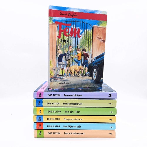 Fem - bokpaket med 7 böcker - Enid Blyton