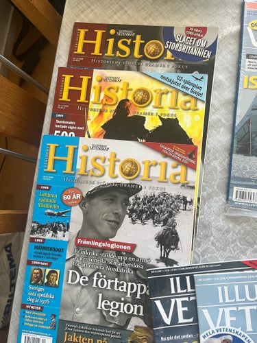 Illustrerad Vetenskap och Historia tidskrifter