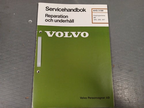 Volvo 260 - "grönt häfte" Kopplingsschema 260 1975-1977 (94 s)