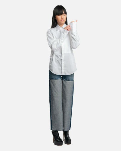 Mm6 Maison Margiela Distressed 5 Pocket Pants-jeans
