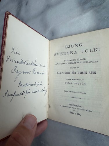 Sjung, Svenska Folk! av Alice Tegnér, 1905