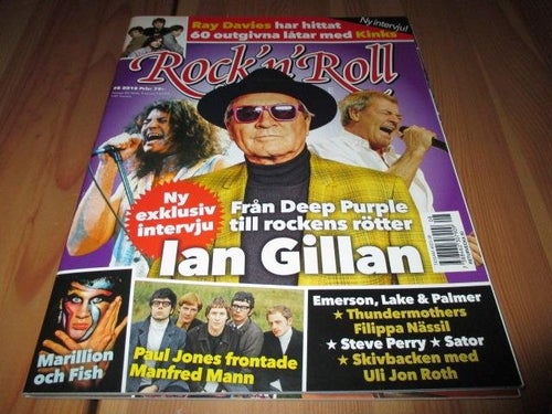 ROCK´N´ROLL MAGAZINE NR 8 2018. IAN GILLAN, SATOR, MARILLION ,M.M