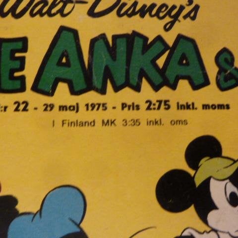 KALLE ANKA & CO, NR 22 - 1975, TIDNING