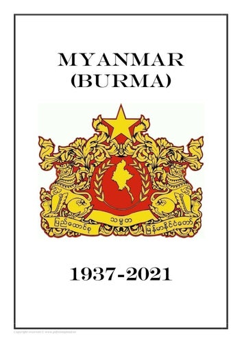 Myanmar (Burma) 1937 - 2021  PDF DIGITAL  STAMP  PAGES INGA FRIMÄRKEN!!!