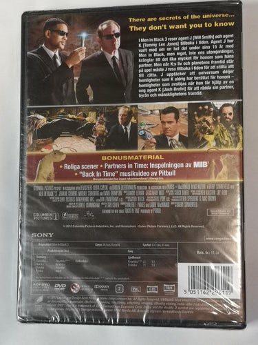 DVD MIB 3 Men In Black 3 Will Smith Tommy Lee Jones INPLASTAD