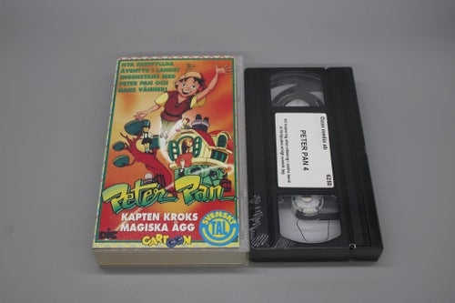 Peter Pan - Kapten kroks magiska ägg - Cartoon - INPLASTAD (VHS)
