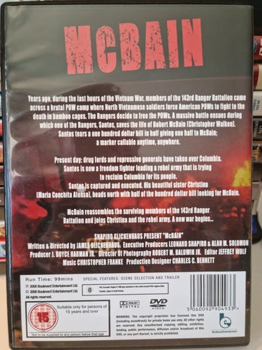 McBain (1991) James Glickenhaus med Christopher Walken, Michael Ironside.