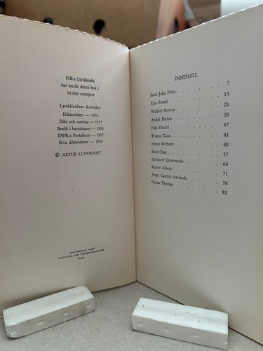 Poeter i profil av Artur Lundkvist, bok, Very good plus