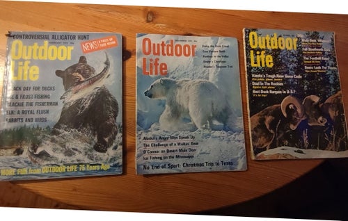Outdoor Life Tidningar - Amerika - 1967, 1970, 1973