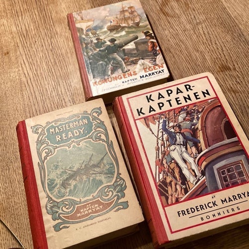 Kapten Marryat - Samling av äldre ungdomsböcker