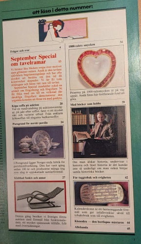 TIDNING: Antik & Auktion Nr 9, 1983 (Smycken, soffor, Porsgrund m.m.)