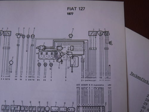 Elschema till Fiat 127, 1977.