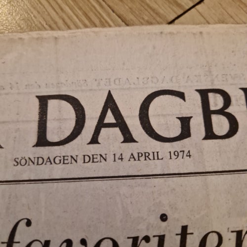 Svenska Dagbladet Söndagen den 14 April 1974
