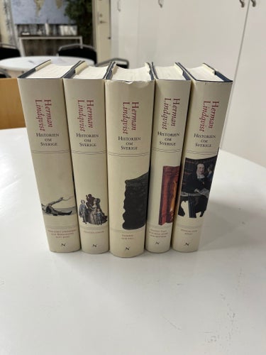 5 st Historien om Sverige av Herman Lindqvist, 1992-1995