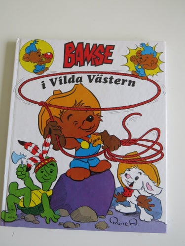 BAMSE - BAMSE i VILDA VÄSTERN - BEG. INB. BOK - KÄRNAN - SAMLARE