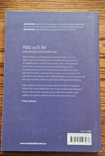Rätt och fel: Introduktion till moralfilosofi av James Rachels, Stuart Rachels