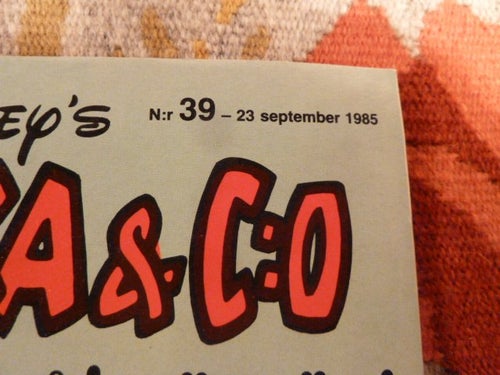 KALLE ANKA & C:O NR39, 1985,