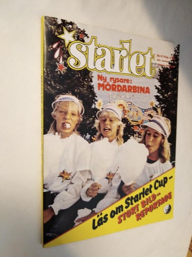Starlet 1982 nr 41 Japan, Black Uhuru, Gais, IFK Täby, IFK Ludviga BK Tinnis. VF