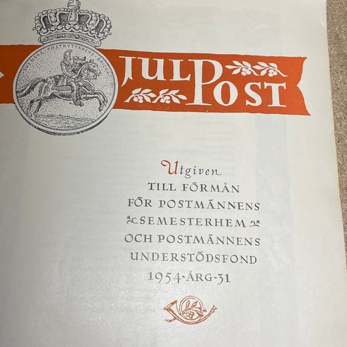 Julpost 1954 Tidskrift