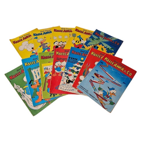 Kalle Anka & C:o – 25 st serietidningar 1970-1978