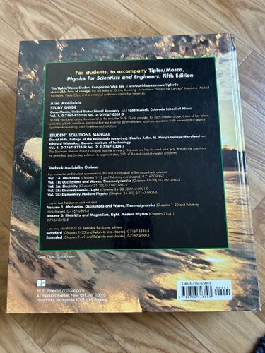 Physics for Scientists and Engineers, Tipler & Mosca, 5 Edition ISBN 0716743892