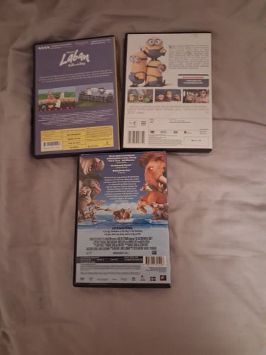 Laban Bullar och Bång, Minioner, Ice Age 4 DVD-filmer