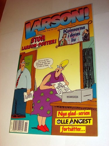LARSON (svensk) NY OLÄST Nr 11 1990 !!! POSTER
