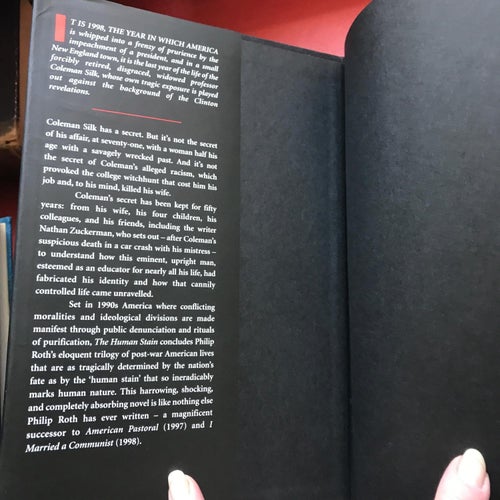 THE HUMAN STAIN Philip Roth 2000