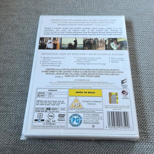 Gandhi - Special Edition (1982) 2 disc // ny o inplastad