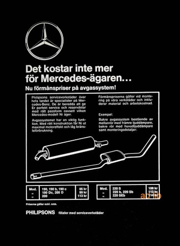 MERCEDES, REKLAMANNONS 1968