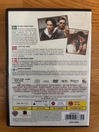My own private Idaho - Svensk text -Nyskick -UTGÅTT - Keanu Reeves River Phoenix