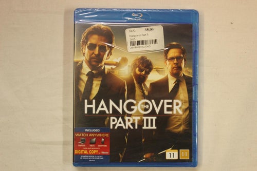Bluray-film: The Hangover Part III (NY, INPLASTAD!)