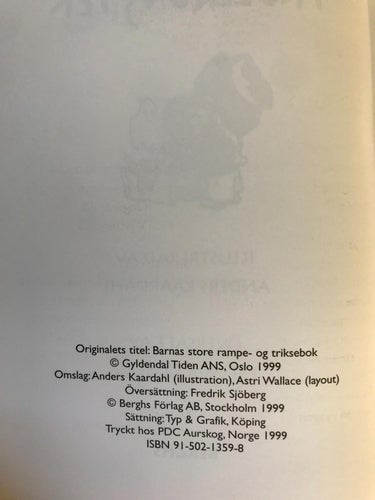RACKARTYG OCH TROLLKONSTER Espen Farstad 1999