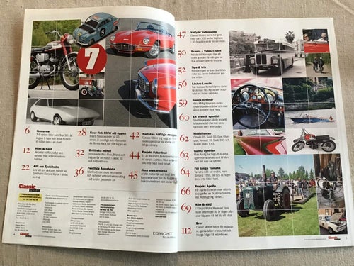 CLASSIC MOTOR NR 7 2011 YAMAHA 125,HALLSTAMOPPERS,BMW 02 SERIE,VOLVO P1800