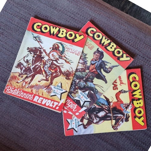 Cowboy - Kit Carson, Buck Jones, Sitting Bull, Billy Boy, BUFFALO BILL mm. 1955