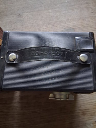 Vintage Kamera med fodral tyska Agfa från 50 talet