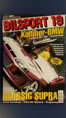 Bilsport nr 19 2004: BMW M3 CSL, köguide Mini (Hundkoja), Toyota Supra