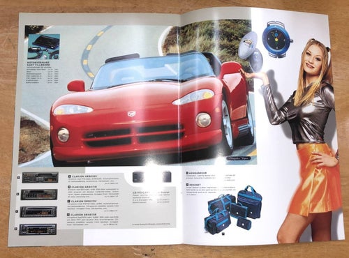 Försäljningsbroschyr Chrysler tillbehör 1995 års katalog