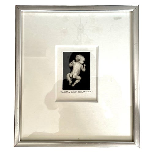 Sten Johnson - Mezzotint -"Björnen Sover" Litografi 41/60 -82