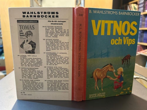 Vitnos och Vips av Marie Louise Rudolfsson, Very G+, Wahlström nr 348