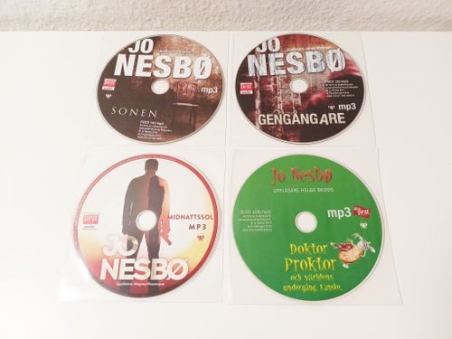 4st MP3 Ljudböcker Jo Nesbö Sonen Gengångare Midnattssol mfl