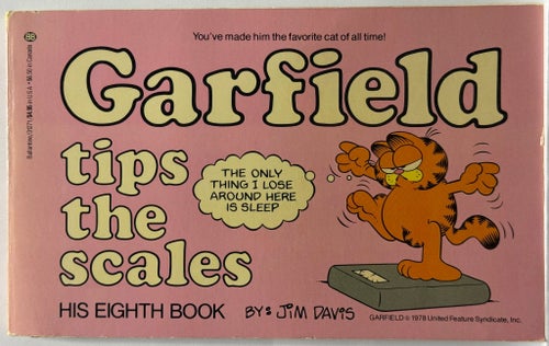 Garfield tips the scales by Jim Davis, 1978