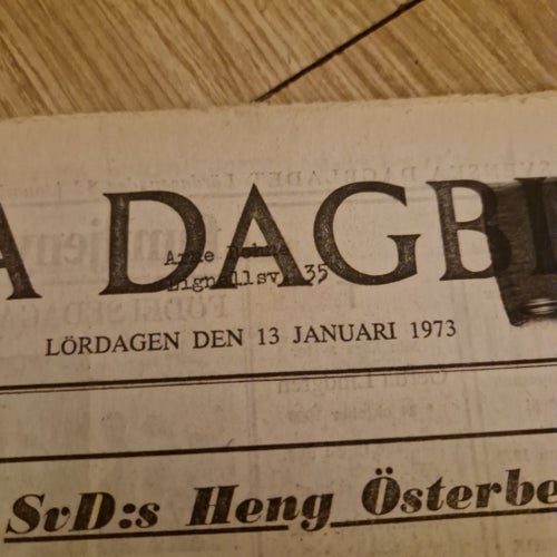 Svenska Dagbladet Lördagen den 13 Januari 1973