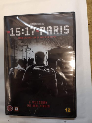 DVD The 15:17 to Paris Clint Eastwood Svensk text INPLASTAD