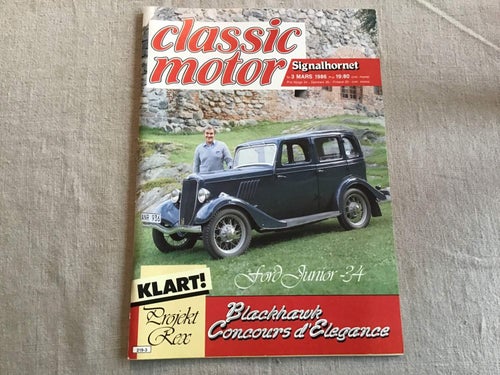 CLASSIC MOTOR NR 3 1986 FORD JUNIOR-34,EBE SVENSK MC,REX CELESPEED,VAUXHALL VICT