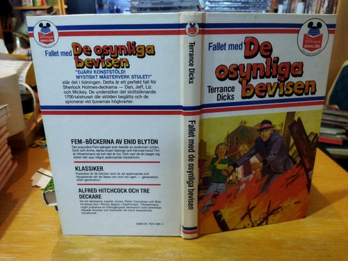 Fallet med de osynliga bevisen Terrance Dicks. bok, Very Fine plus