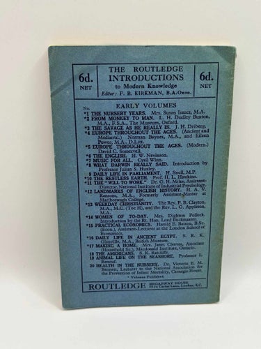 Daily Life in Ancient Egypt 1930 Glanville Routledge vintage