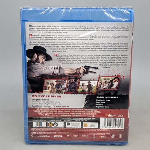 The Magnificent Seven - Svensk text - Ny inplastad Blu-ray