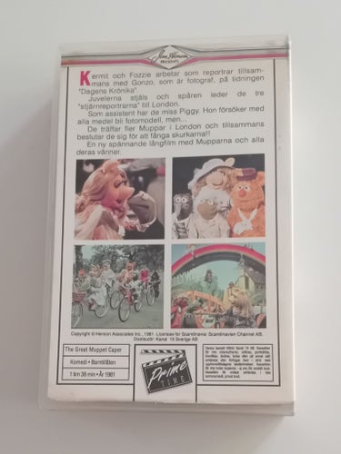 Hyrfilm / Hyrkassett / Mupparna och Juvelligan 1981 - VHS / SE / Kanal 10