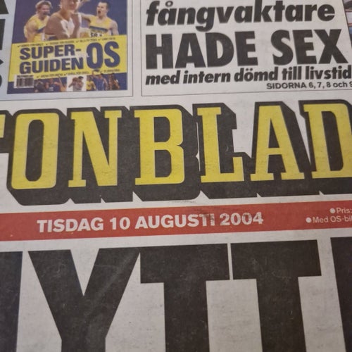 Aftonbladet tidning från 2004